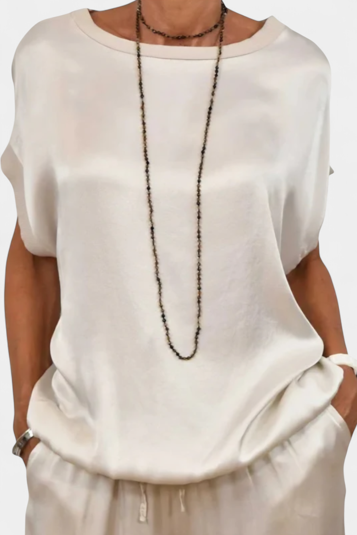 Conjunto de Primavera Blasa de Duas Peças com Estilo Sofisticado