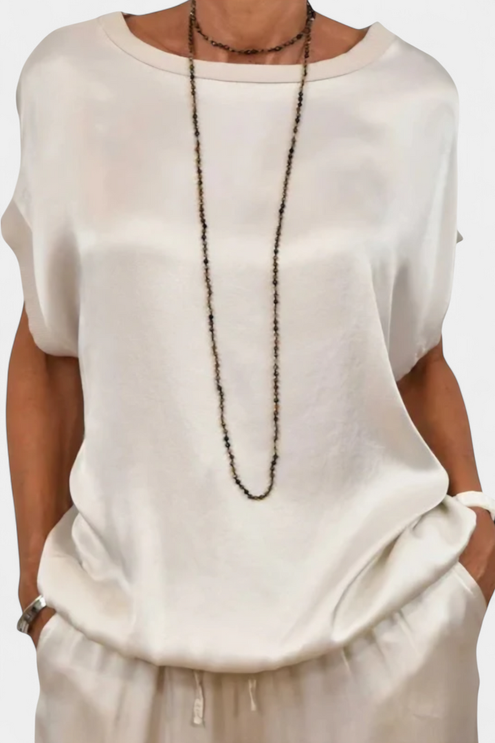 Conjunto de Primavera Blasa de Duas Peças com Estilo Sofisticado