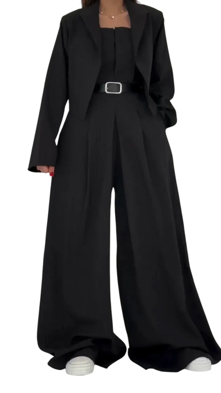 Eclat™ | Conjunto feminino bustier + blazer – Estilo elegante e moderno