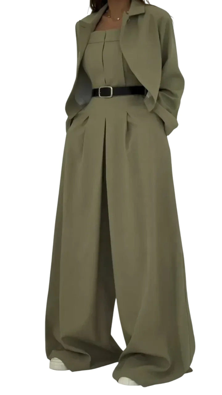 Eclat™ | Conjunto feminino bustier + blazer – Estilo elegante e moderno