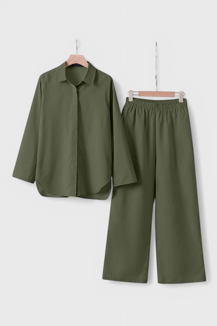 Conjuntos Skye de Linho e Algodão com Silhueta Solta