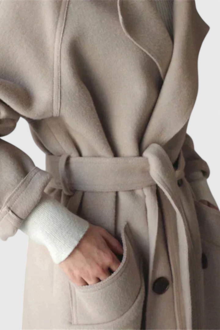 Clara™  | Prabangus vilnos mišinio paltas