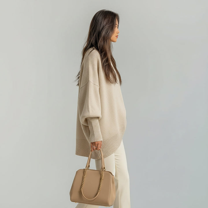 Hanna | Sweater de gola redonda suave