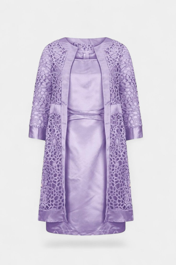 Conjunto de Vestido de Duas Peças Freya com Renda