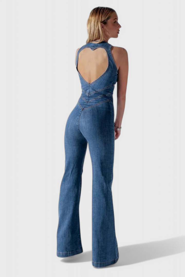 Maisie jeans mono com corte em forma de coração