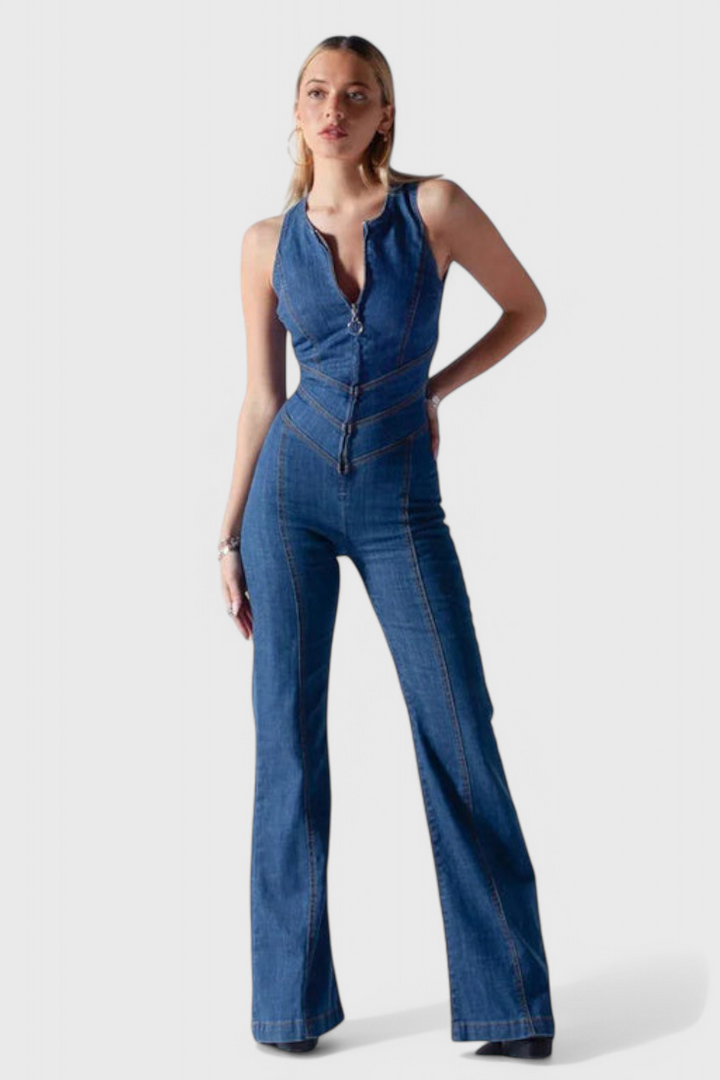Maisie jeans mono com corte em forma de coração