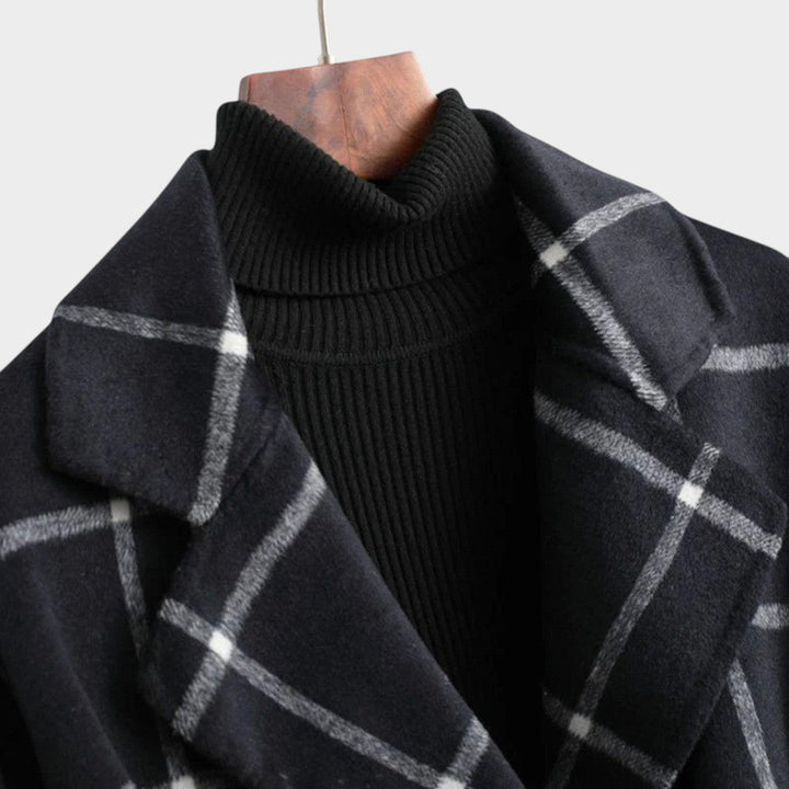 Adriana™ | Klasikinis Žiemos Paltas su Raštu