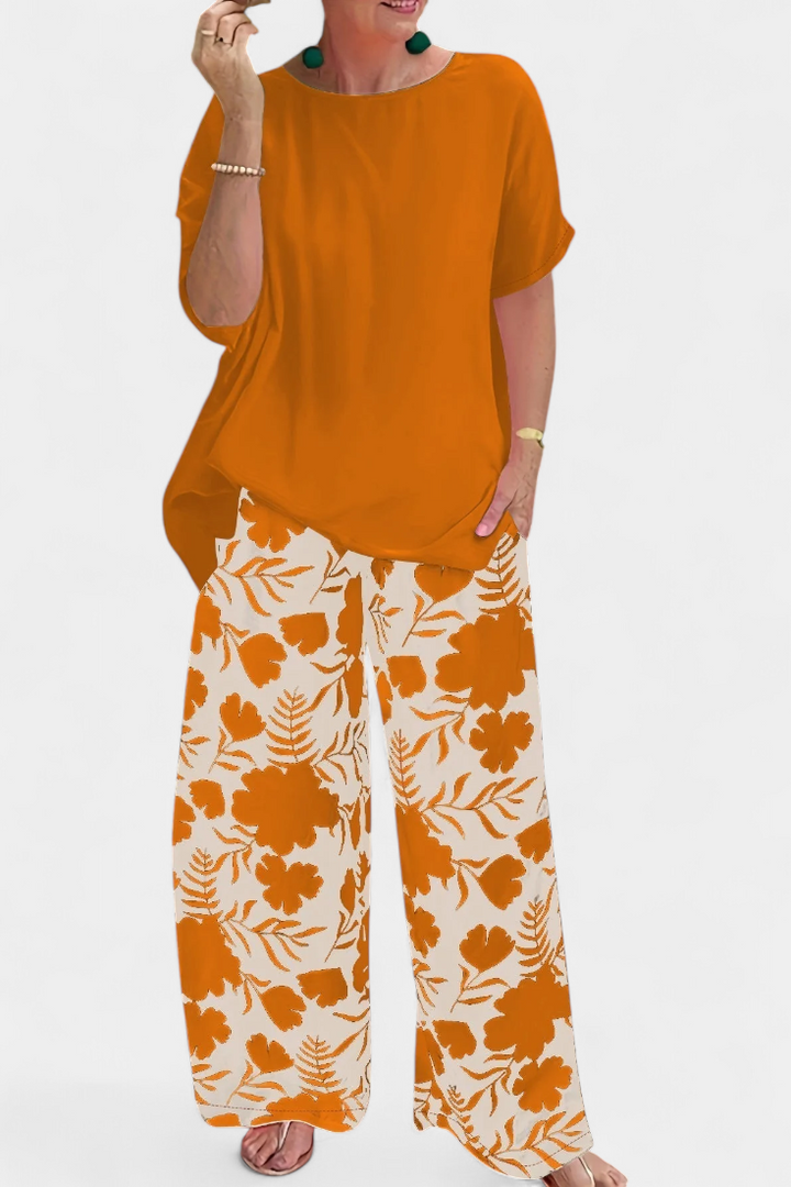 Aivy Conjunto Floral com Toque Relaxado