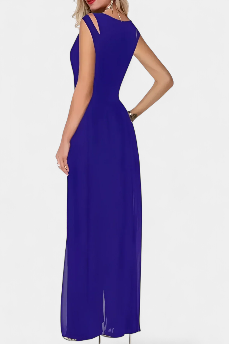 Nadia Mono Elegante sem Mangas com Transparência Frontal