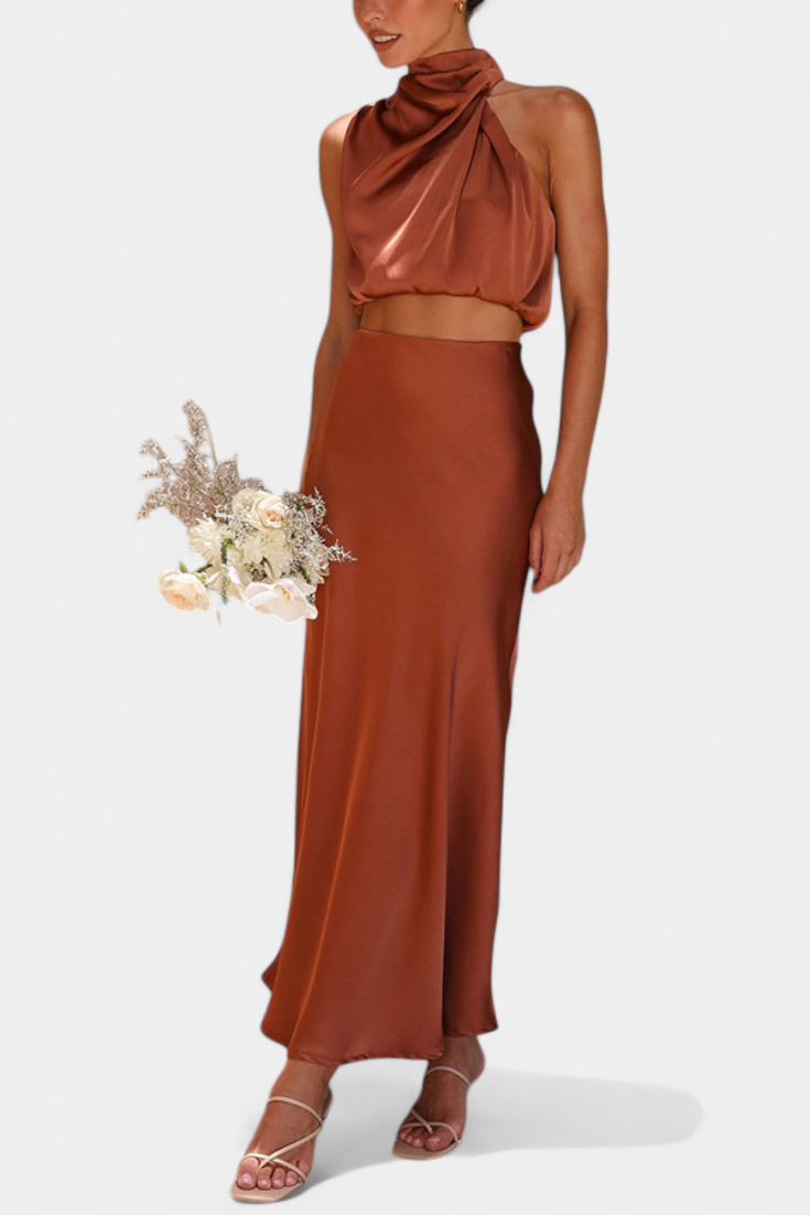 Hanna Drapuota Suknelė Be Nugaros