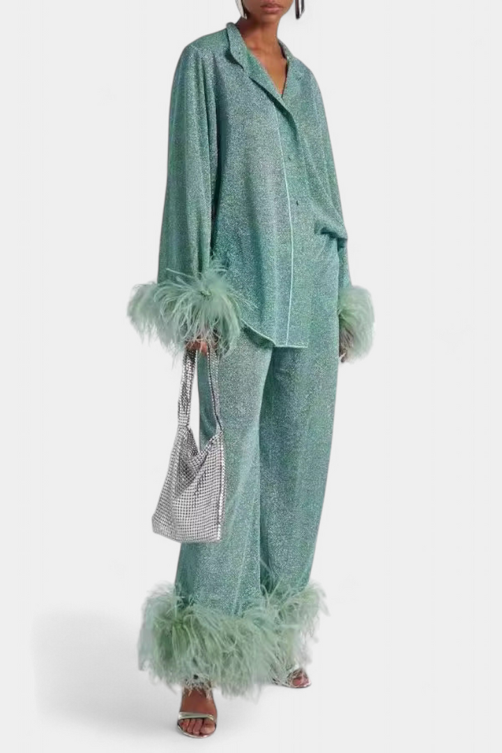 Conjuntos Polina Divu Peças com Colar de Fada Pássaro