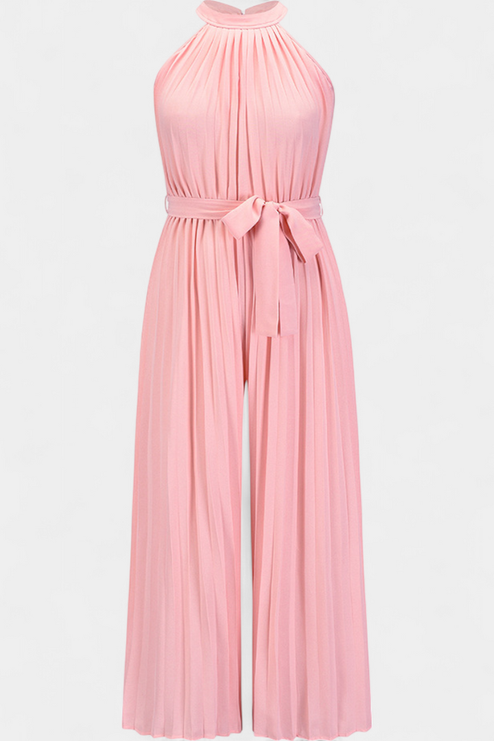 Patrizia Mono Palazzo Plisėts su Haltera Apkakle