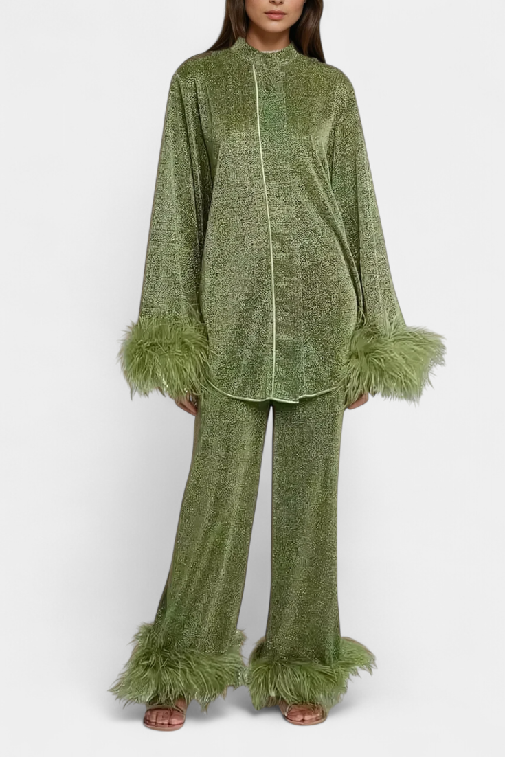 Conjuntos Polina Divu Peças com Colar de Fada Pássaro