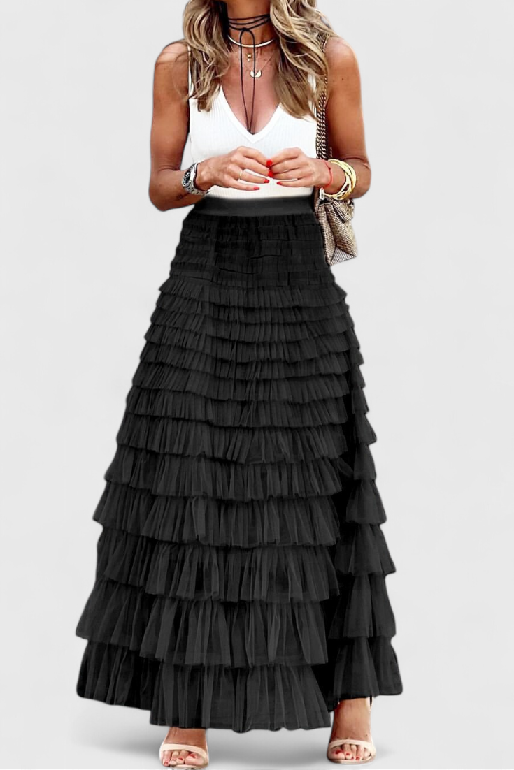 Saia Vintage de Tule Kapucine