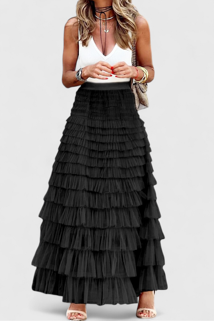 Saia Vintage de Tule Kapucine