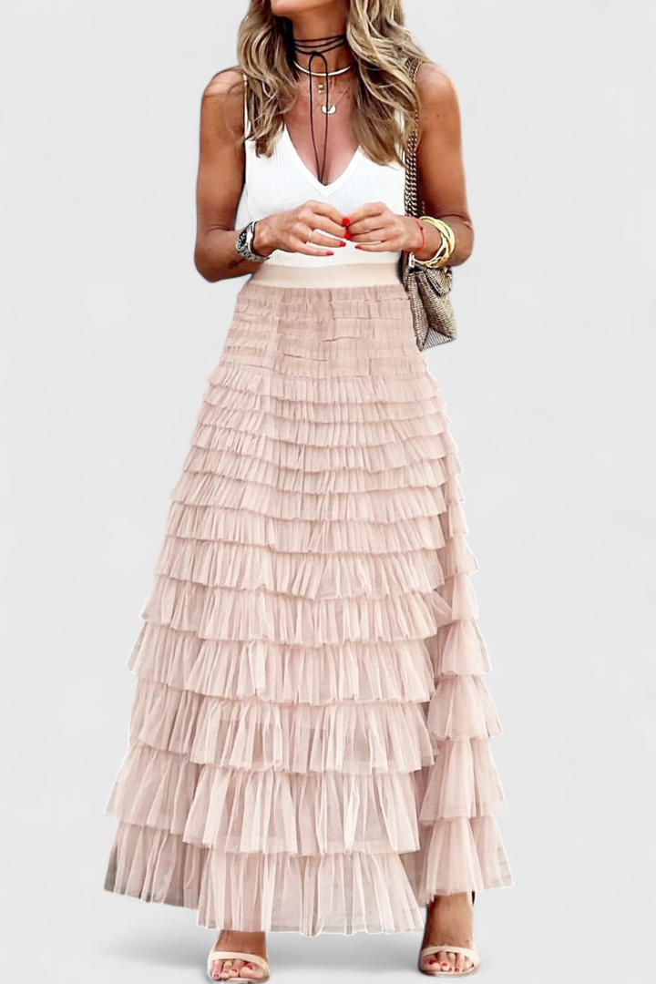 Saia Vintage de Tule Kapucine