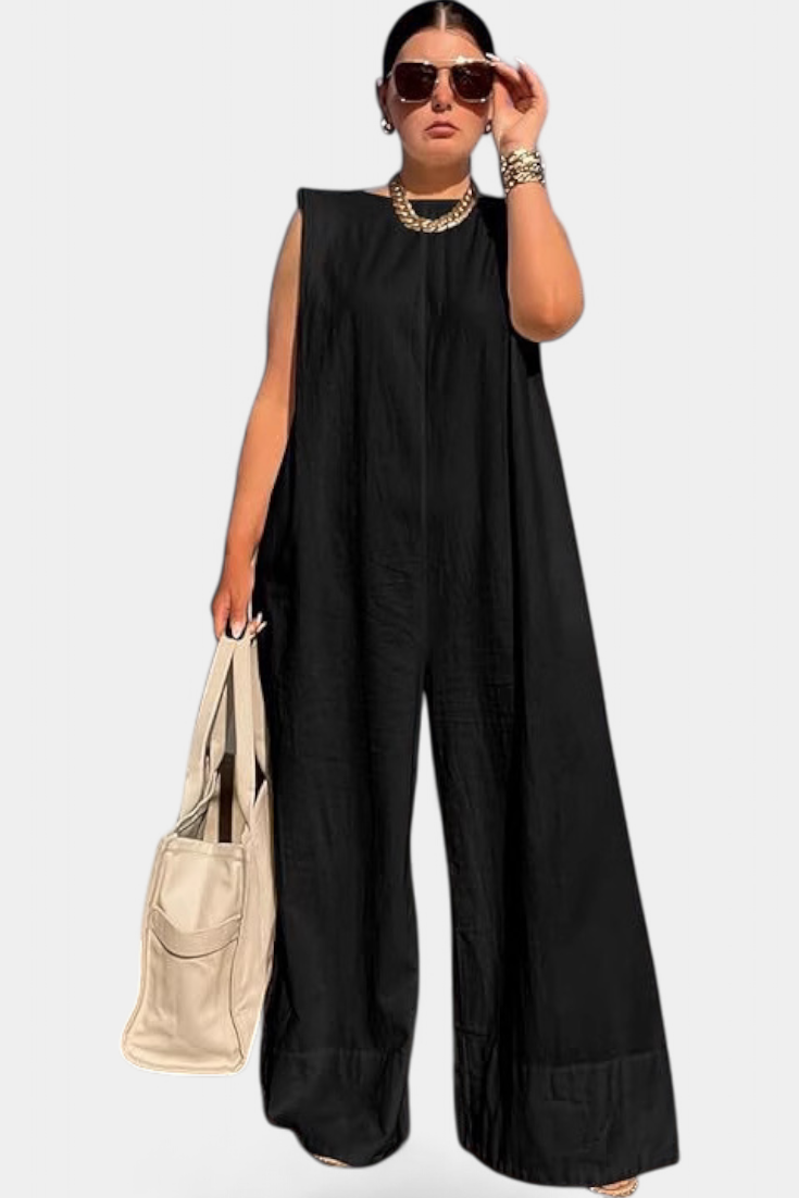 Airla Mono Oversize be Rankovių su Platais Šlaunimis