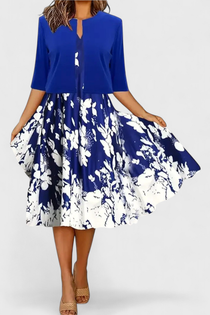 Conjunto de Vestido Midi Estrella com Blazer