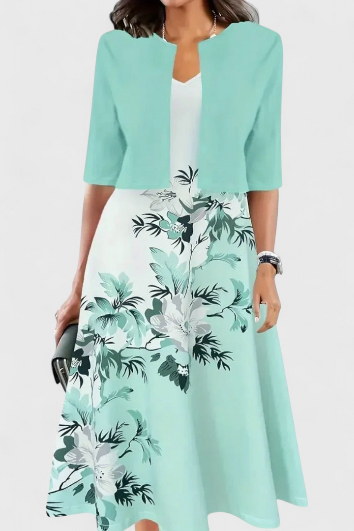 Conjunto de Vestido Midi Estrella com Blazer