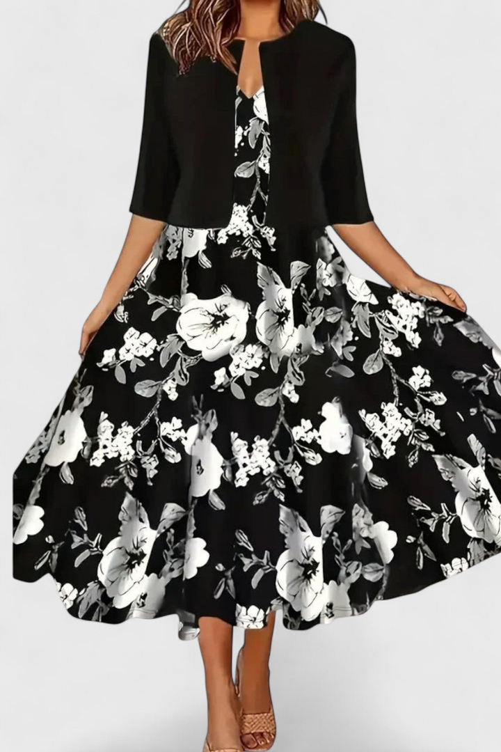 Conjunto de Vestido Midi Estrella com Blazer