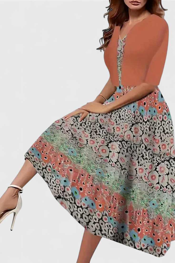 Conjunto de Vestido Midi Estrella com Blazer