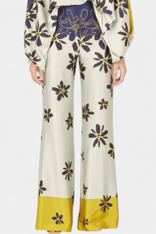 Conjunto Sybella de Duas Peças com Ombros Descobertos e Calças Largas de Inverno