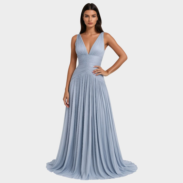 Terebentin™ | Šviesiai Mėlyna Šalies Suknelė