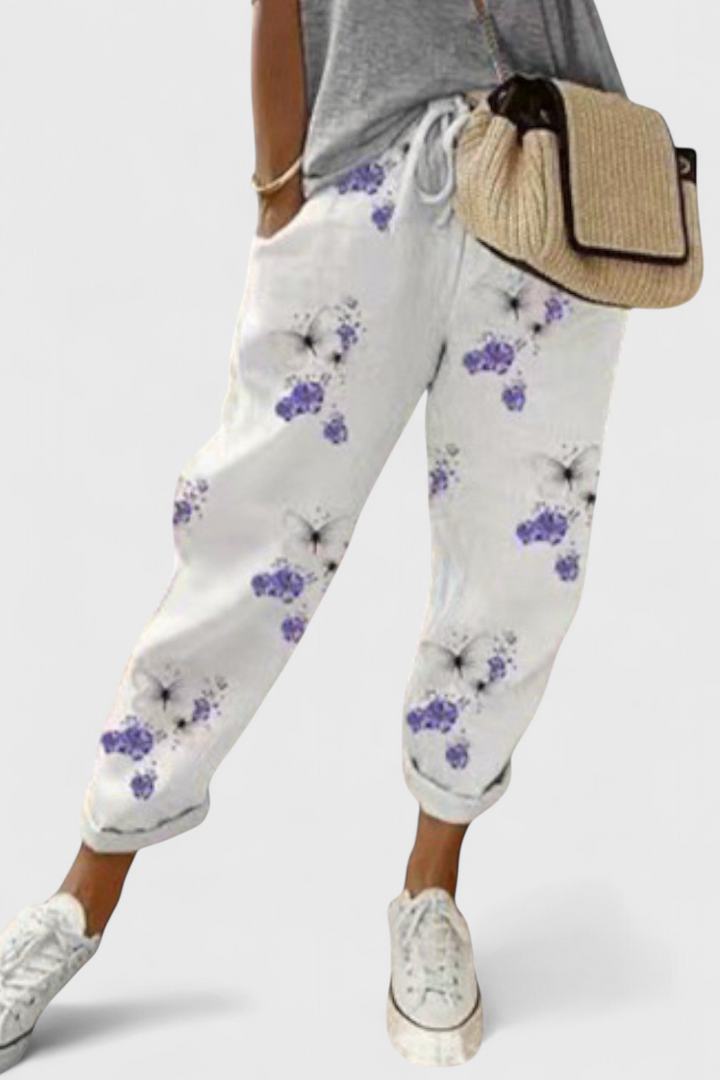 Alba Aukšto Juosmens Laisvi Kelnės