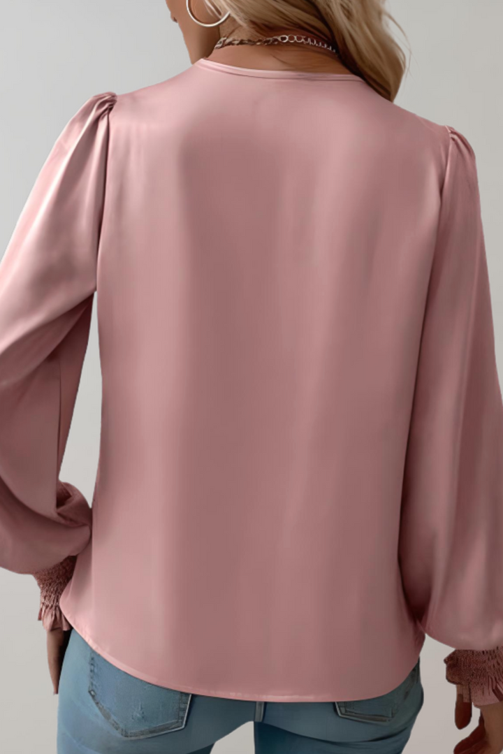 Quinn | Blusa Elegante de Manga Longa com Decote em V