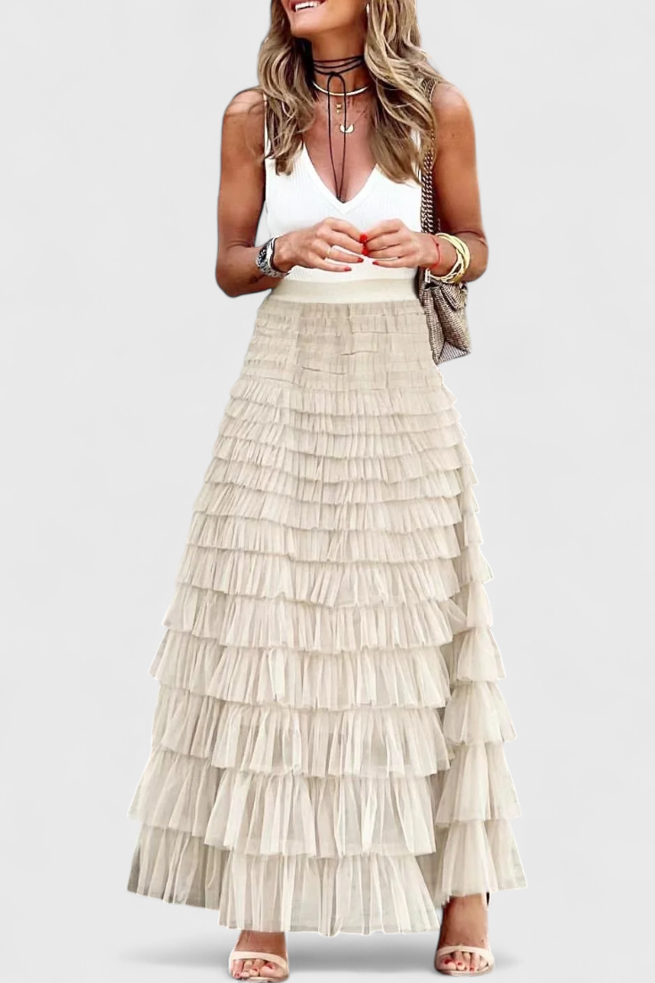 Saia Vintage de Tule Kapucine