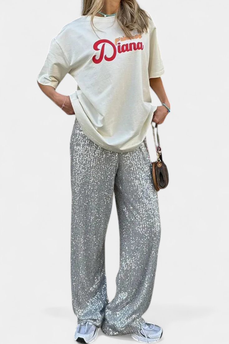 Calças de Cintura Alta com Cinto Elva