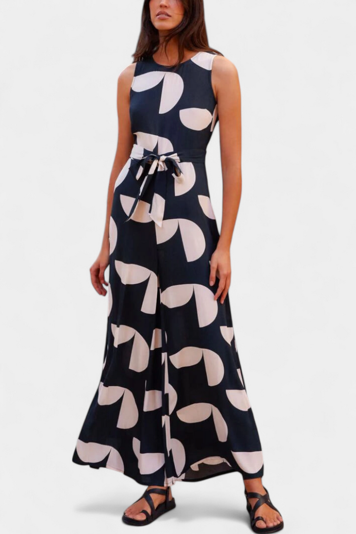 Brooke Mono Livre Com Cintura Elástica e Pernas Largas