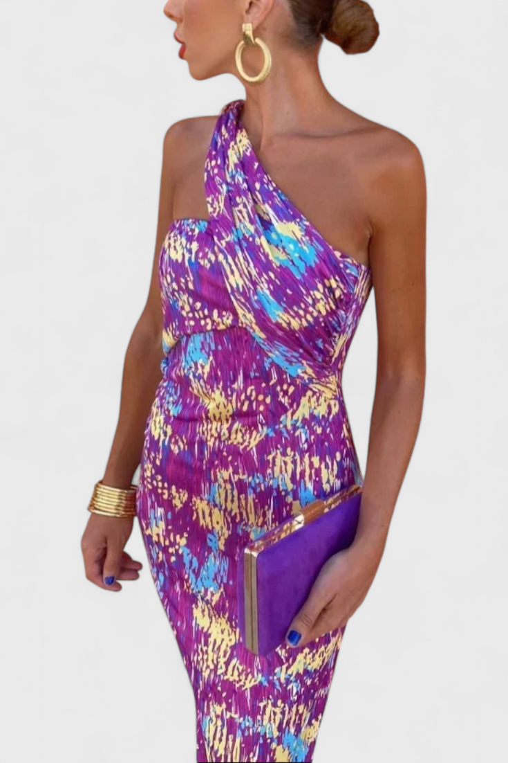 Vestido Maxi Julissa com Alças Assimétricas