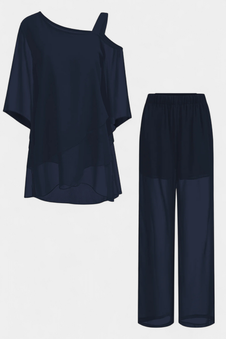 Conjuntos Kitty com Ombros Descobertos e Silhueta Fluida