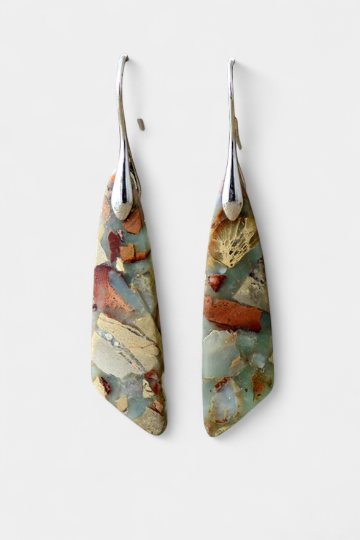 Brincos de pássaro com zircónias de várias cores