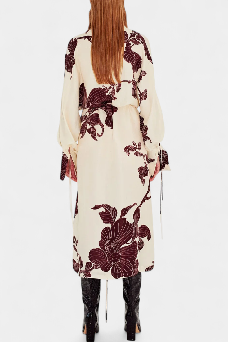 Claribel Kimono Suknelė su Origami Raštu