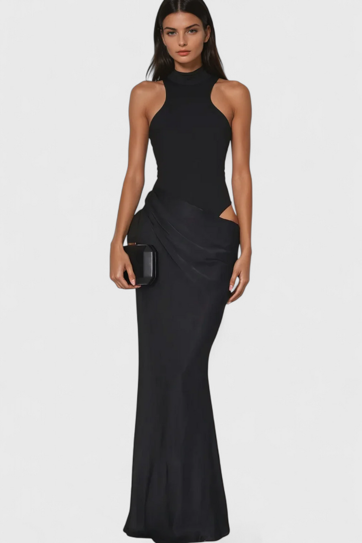 Vestido Mafalda Maxi em Estilo Top de Alças com Silhueta Elegante