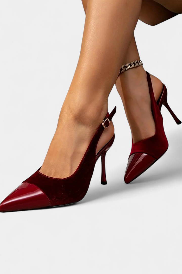 Candice Aksominiai Stiletto Kulniukai su Platforma