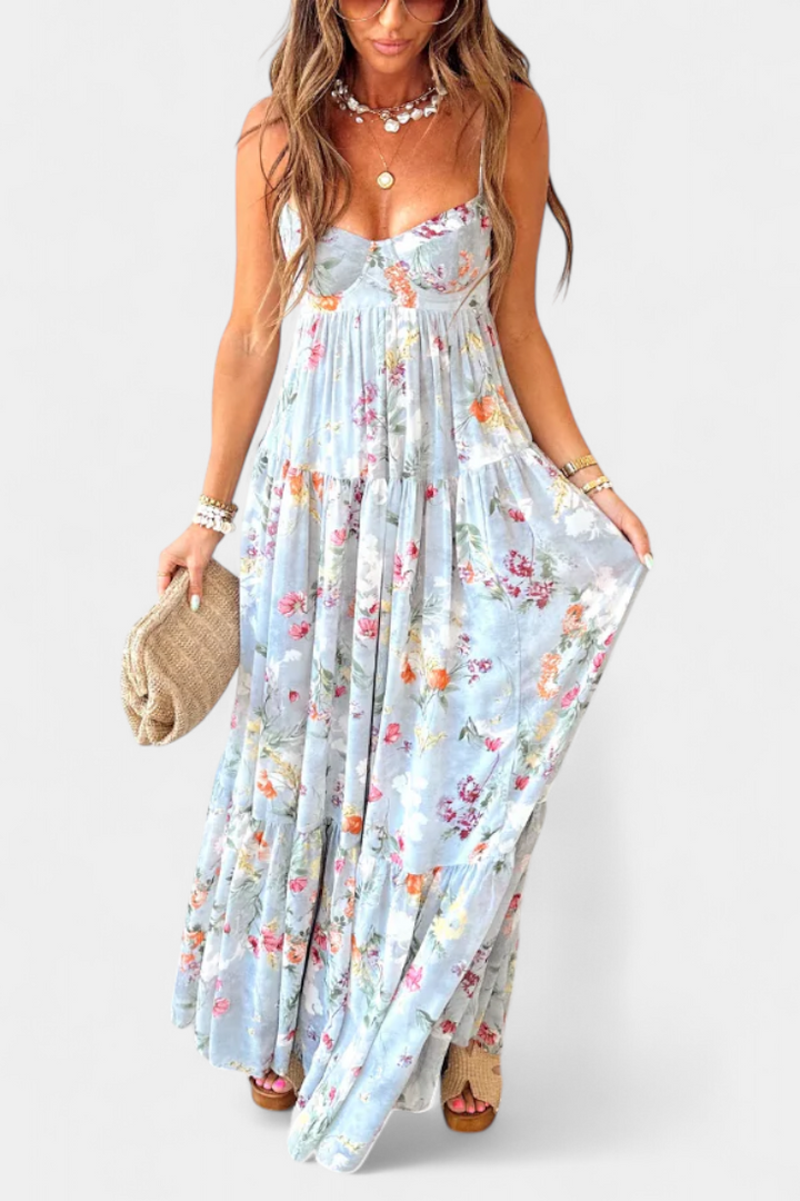 Vestido Neha Ziedu com Costas Abertas e Alças Finas