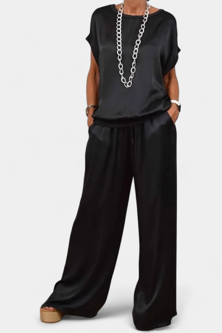 Conjunto de Primavera Blasa de Duas Peças com Estilo Sofisticado