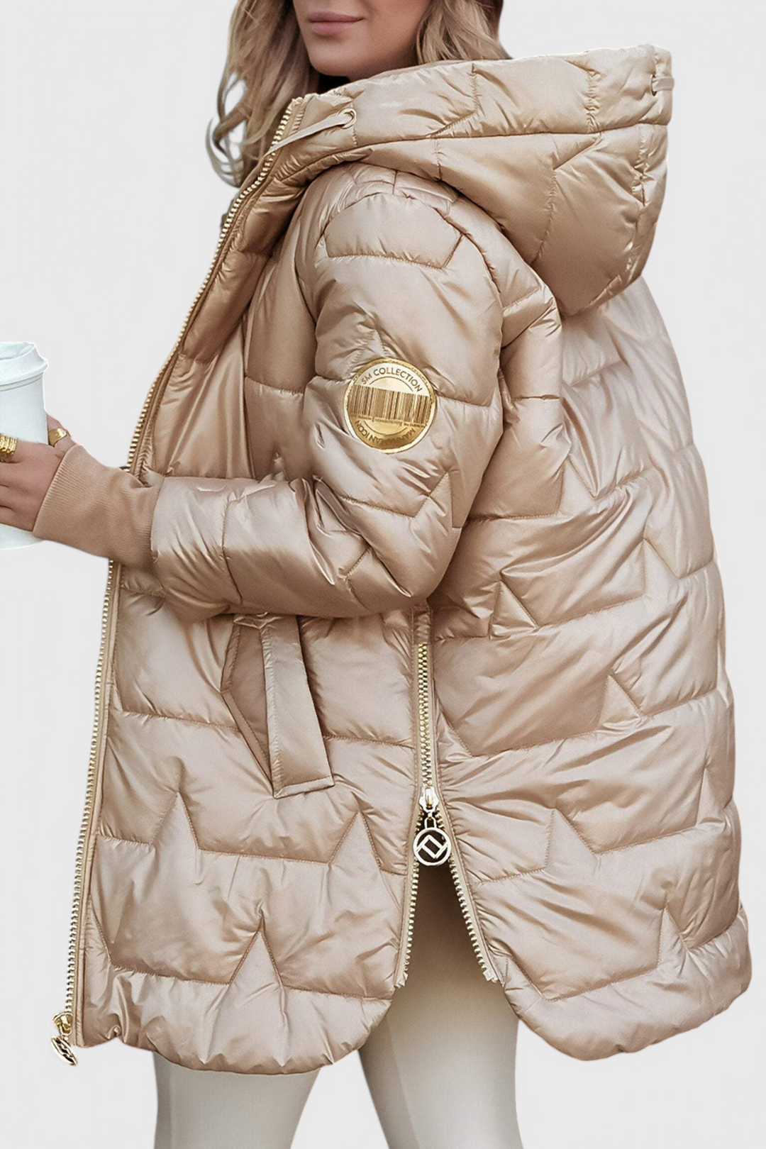 Marcella | Šiltas Paltas su Kapišonu