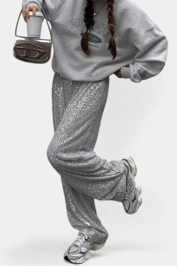 Calças de Cintura Alta com Cinto Elva