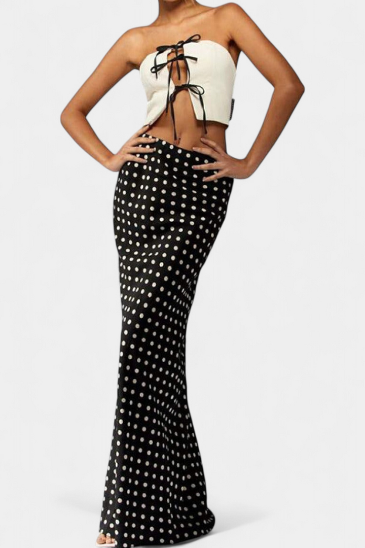 Vestido Justo de Viscose com Pormenores