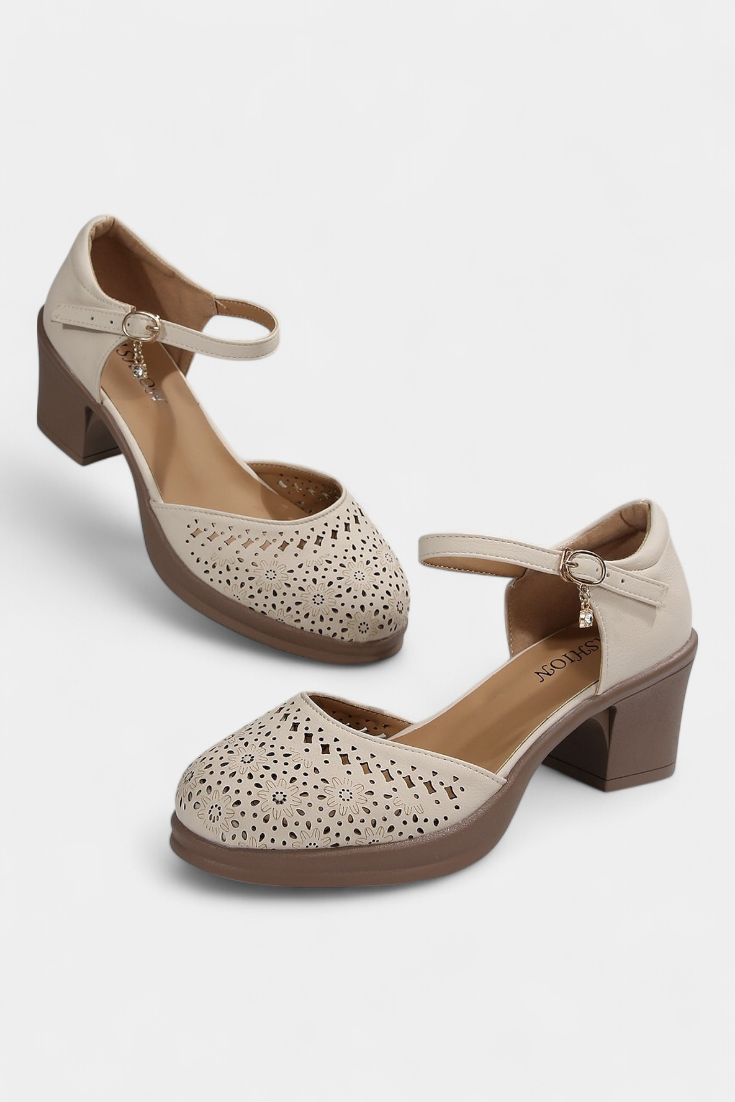 Cirila Moteriški Batai iš Sintetinės Odos su Dekoratyvine Sagtimi