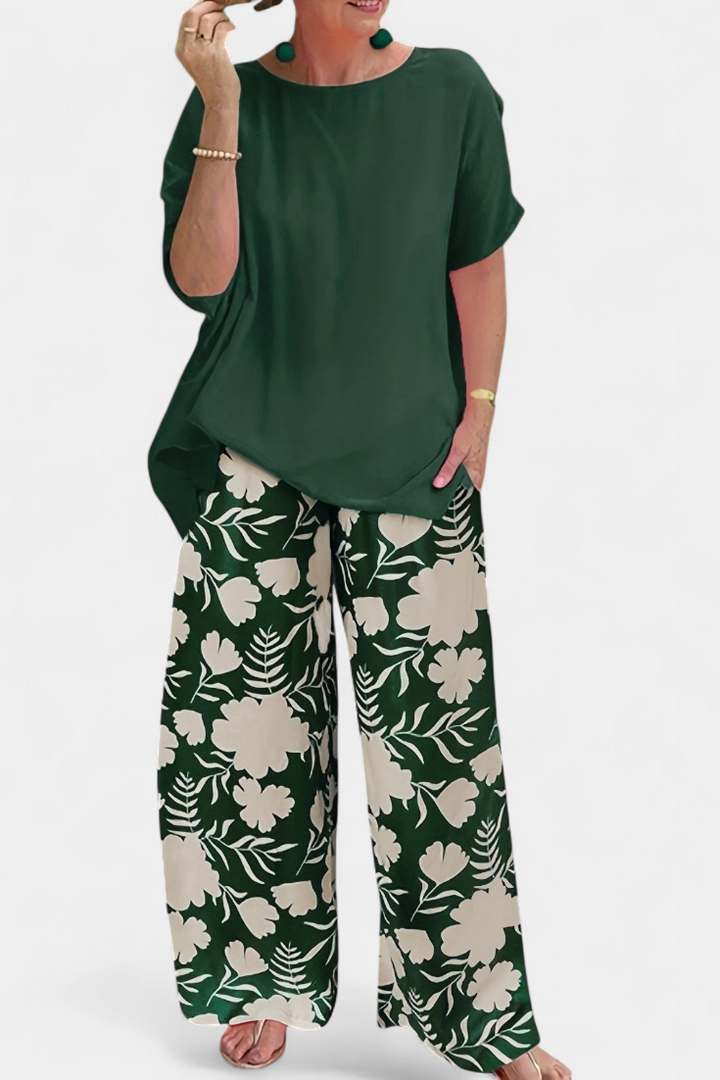 Aivy Conjunto Floral com Toque Relaxado