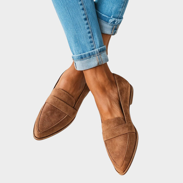 Rosa™⏐Mocassins ortopédicos de pele⏐Edição Premium