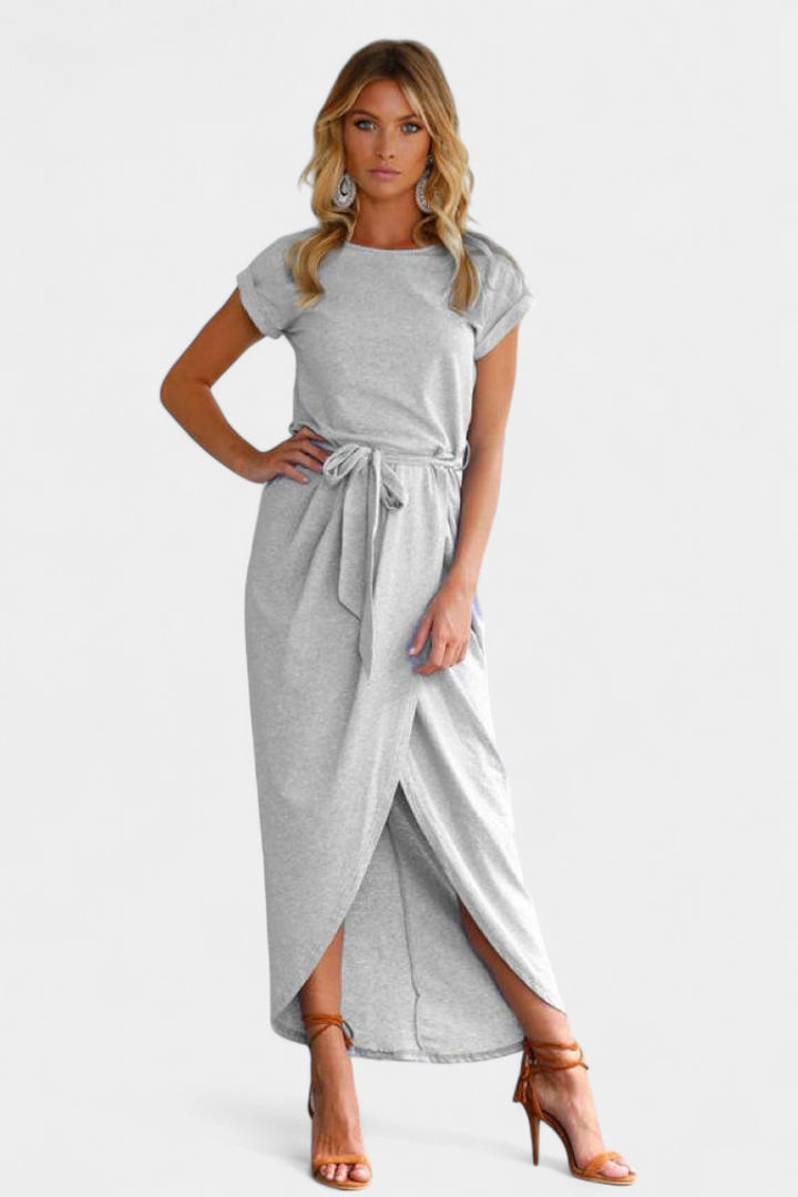 Clarissa Midi Suknelė su Šoniniu Iškirpu