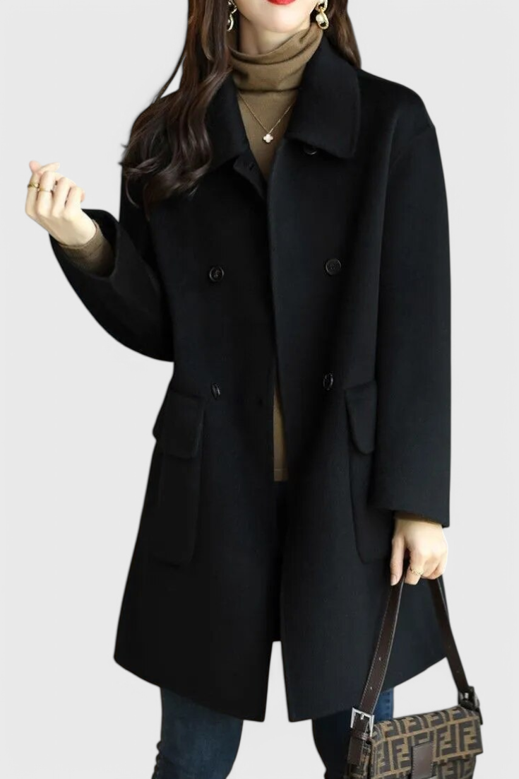 Kamīla | Casaco clássico de lã com dois botões