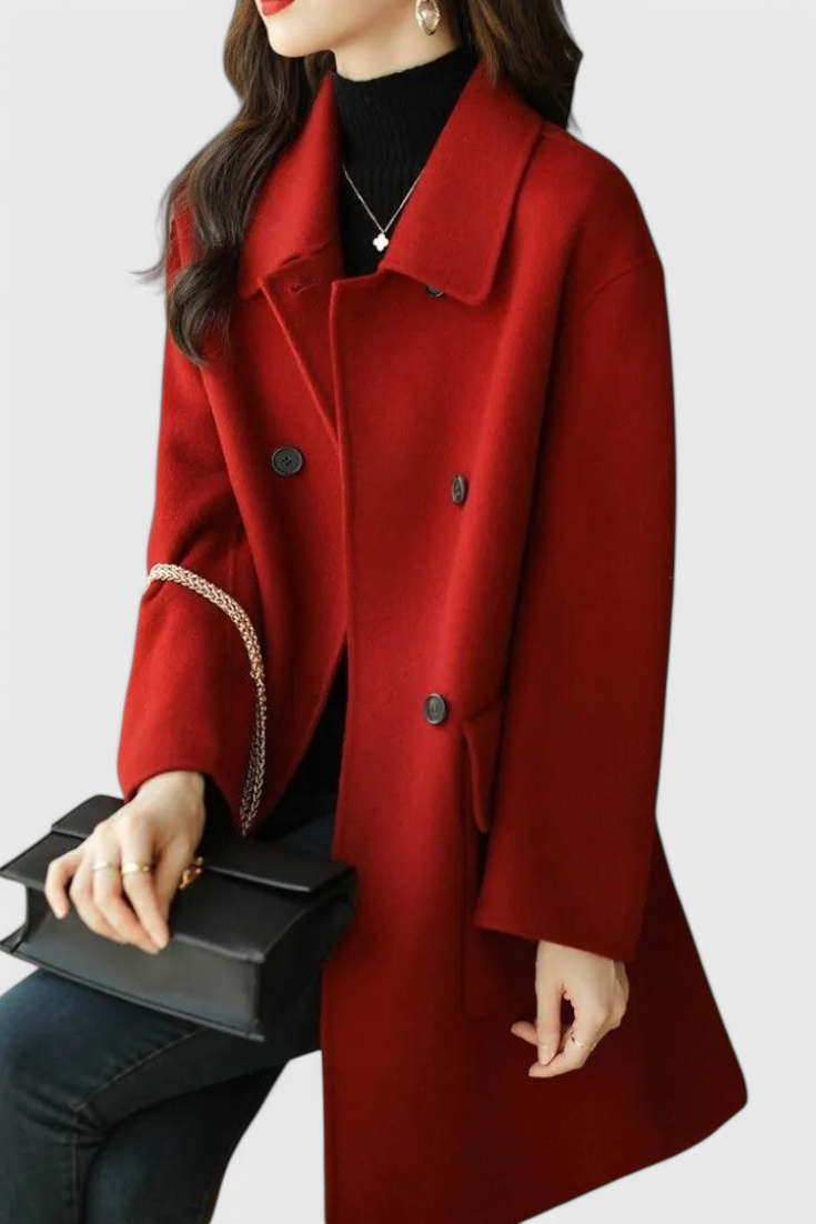 Kamīla | Casaco clássico de lã com dois botões